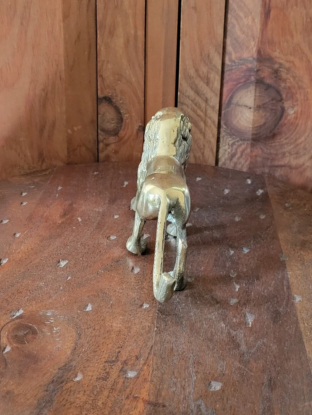 Brass Lion Figurine